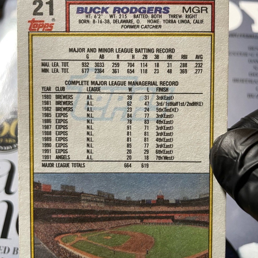 Baseball card